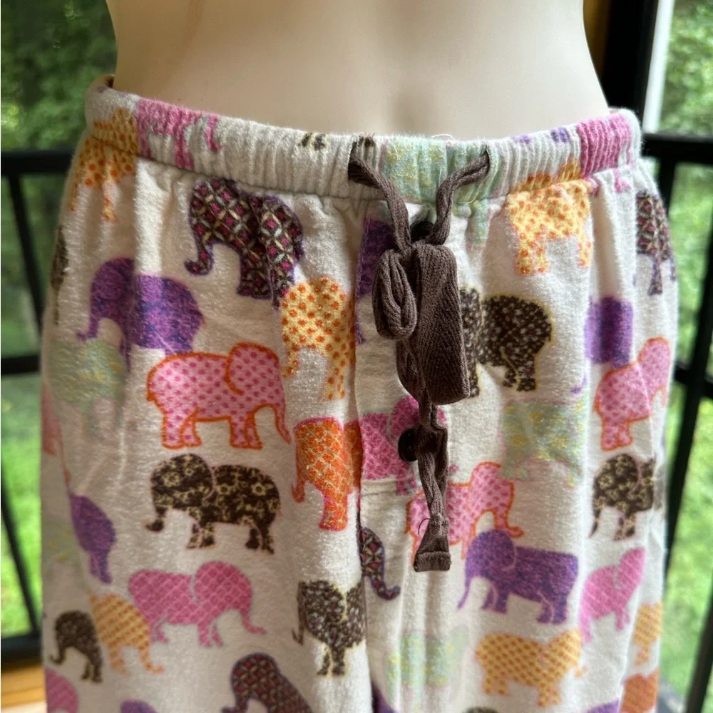Colorful Elephants Pajama Set ~ M/L - Picture 12 of 16